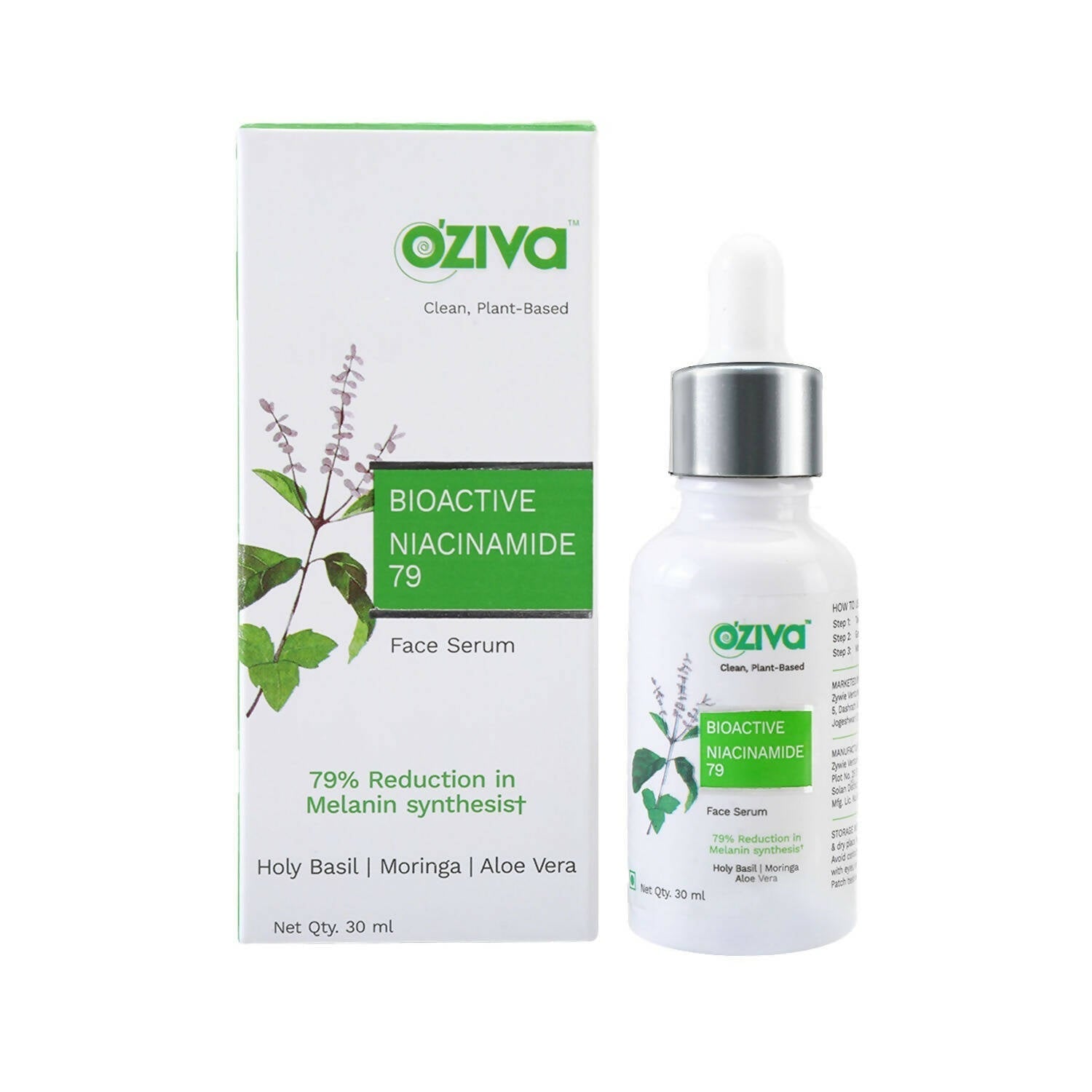 OZiva Bioactive Niacinamide 79 Face Serum - BUDNEN