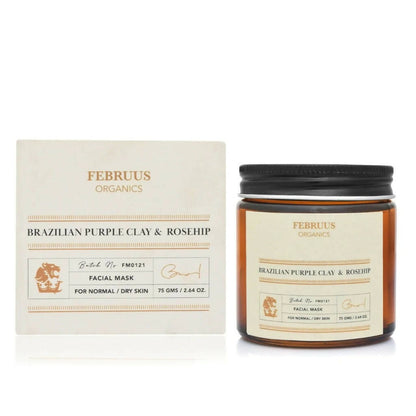 Februus Organics Brazilian Purple Clay & Rosehip Facial Pack