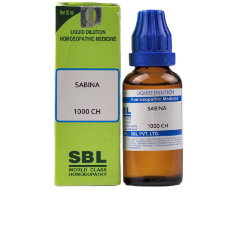 SBL Homeopathy Sabina Dilution (30ML) - BUDEN