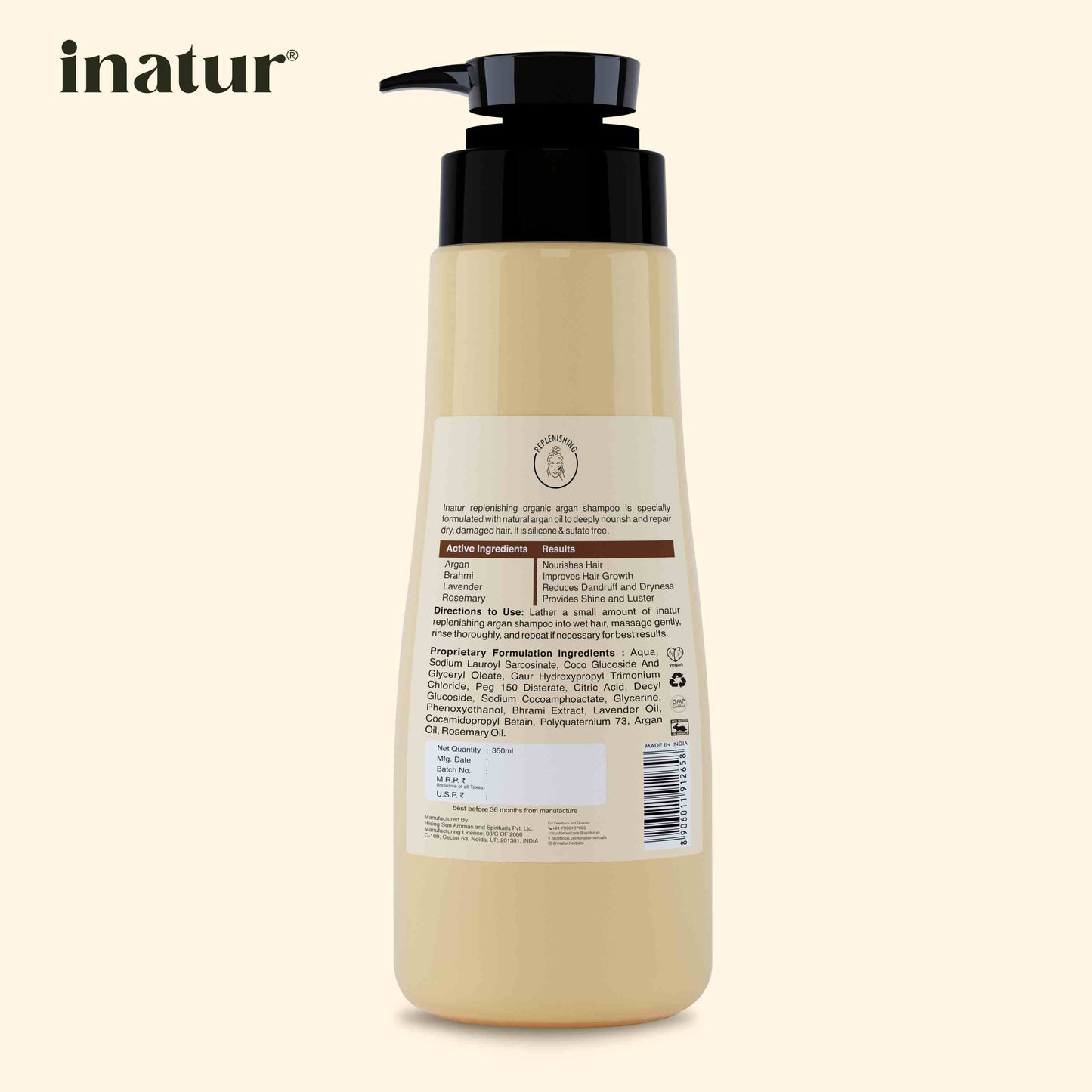 Inatur Moroccan Argan Oil Nutri-Hydrant Shampoo