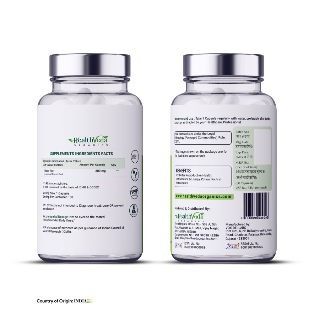 Health Veda Organics Maca Root Capsules