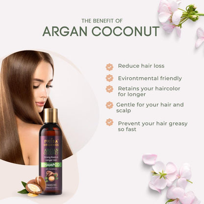 Prisa Organics Argan Coconut Shampoo