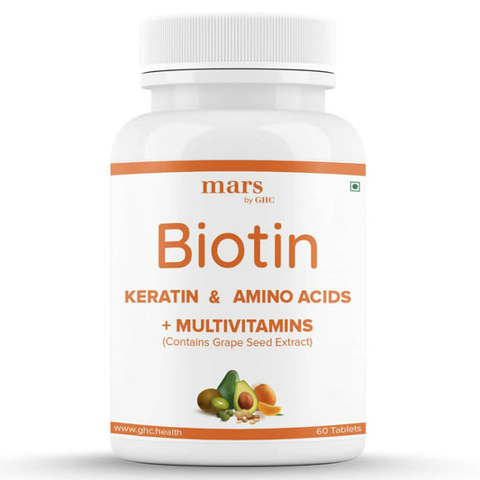 Mars By GHC Beard Biotin Tablets with Keratin & Amino Acids - BUDEN