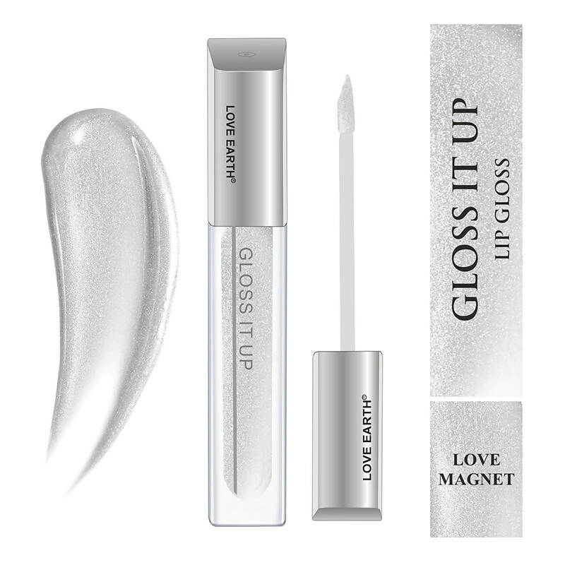 Love Earth Lip Gloss - Love Magnet (Silver Glitter)