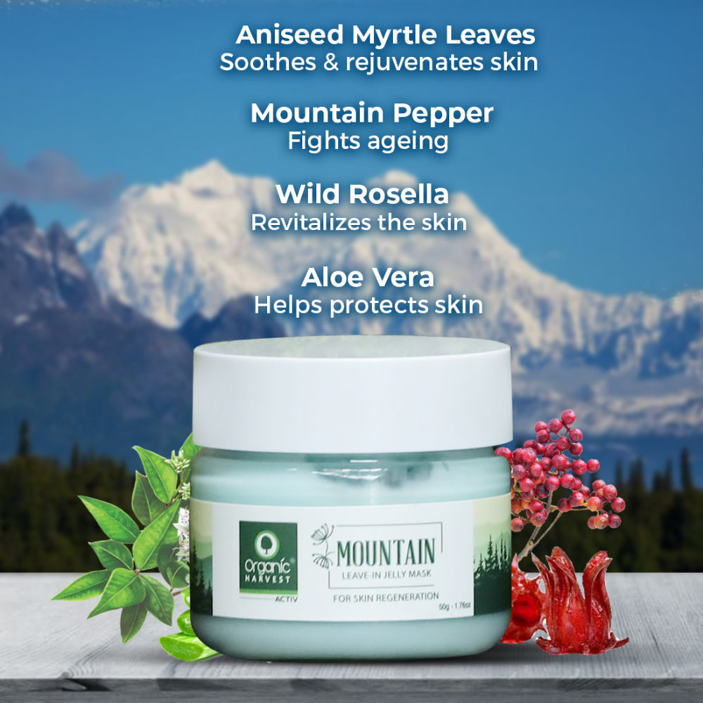 Organic Harvest Mountain Leave-In Jelly Mask