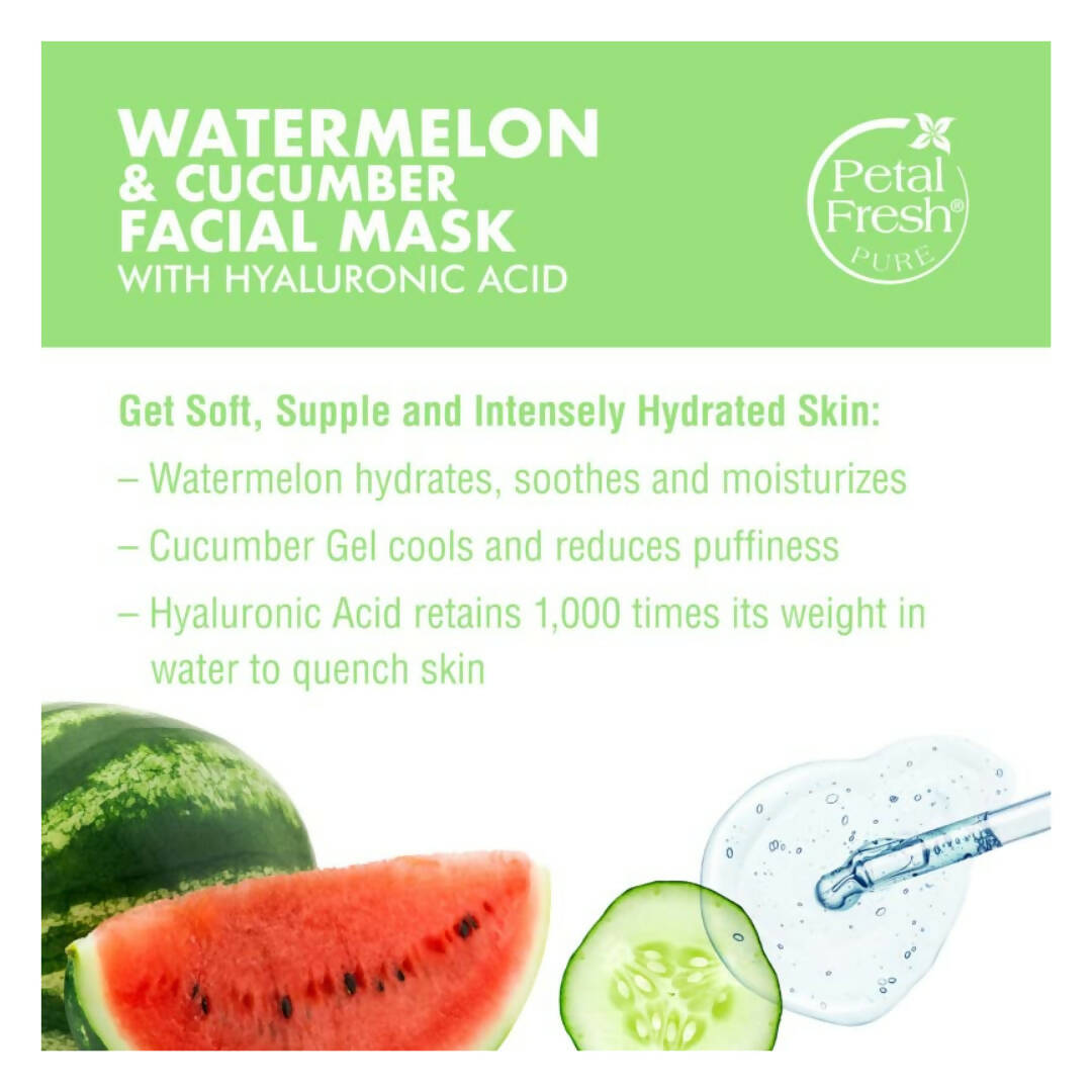 Petal Fresh Hydrating Watermelon & Cucumber Facial Mask