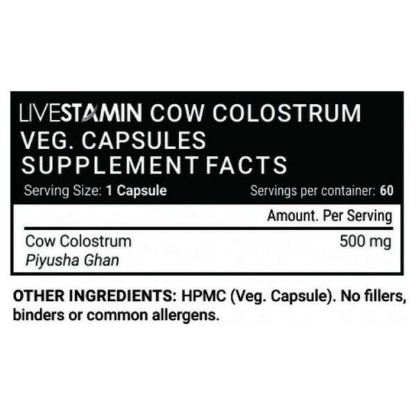 Livestamin Cow Colostrum Capsules