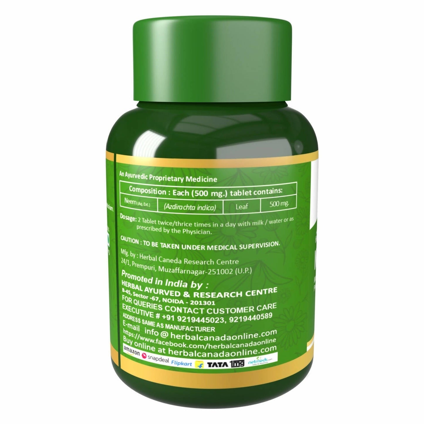 Herbal Canada Neem Extract Tablets