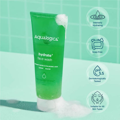 Aqualogica Hydrate + Face Wash With Coconut Water & Hyaluronic Acid