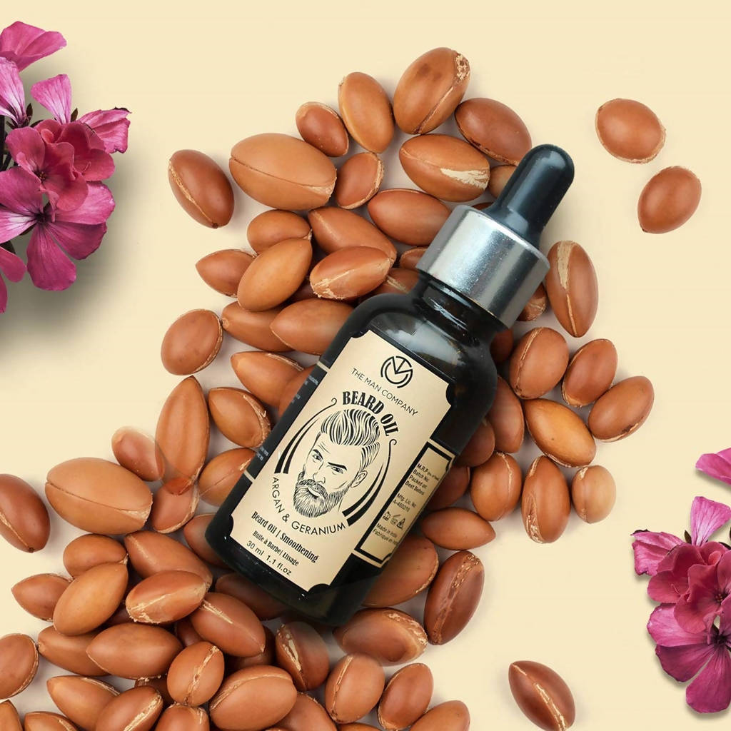 The Man Company Beard Softener Oil With Argan & Geranium