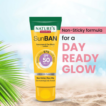 Nature's Essence Sunban Sunscreen & Tan Block Lotion SPF 50