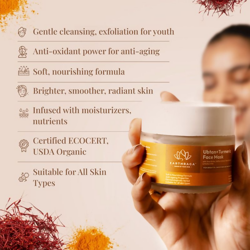 Earthraga Ubtan And Turmeric Face Mask