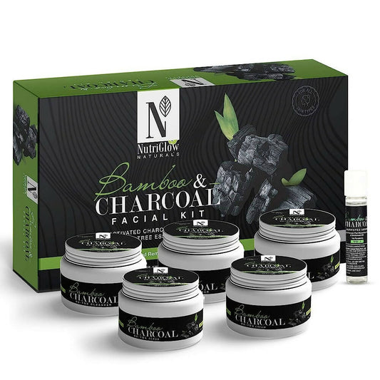 NutriGlow Naturalƒ??s Bamboo Charcoal Facial Kit - BUDNEN