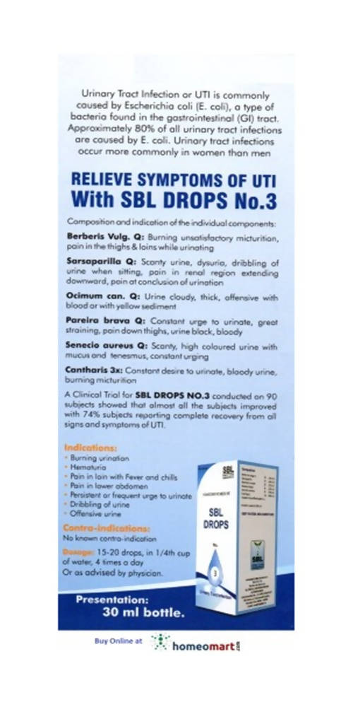 SBL Homeopathy Drops No. 3