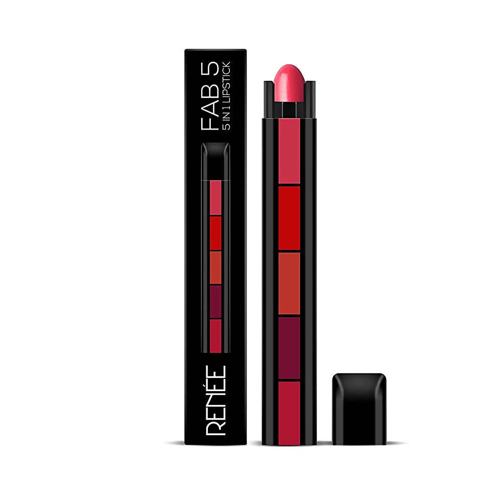 Renee Fab 5 Matte Finish 5 In 1 Lipstick - BUDNE