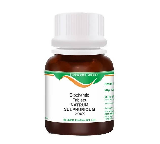 Bio India Homeopathy Natrum Sulphuricum Biochemic Tablets