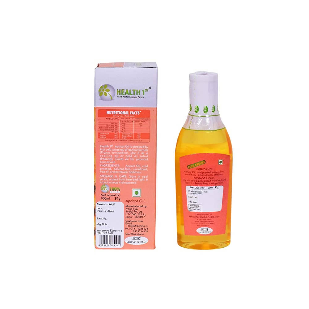 Health 1st Cold Pressed Apricot Oil