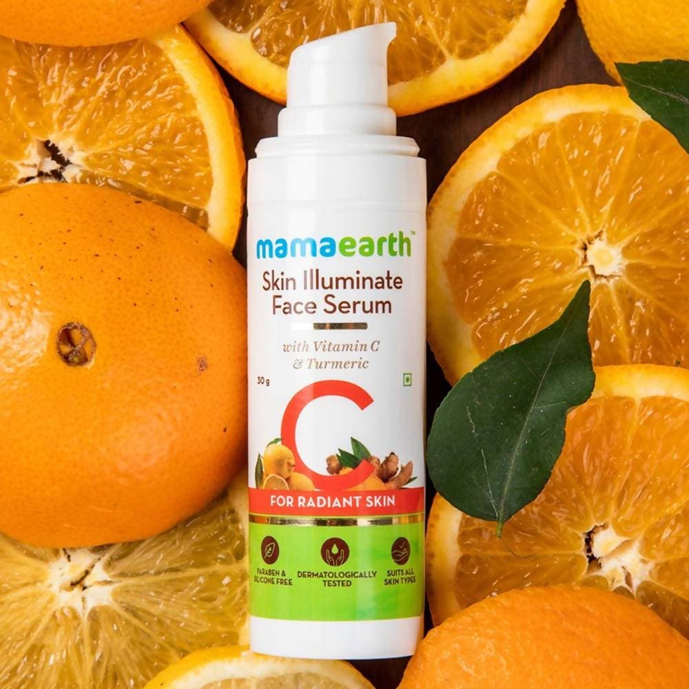 Mamaearth Skin Illuminate Face Serum With Vitamin C & Turmeric For Radiant Skin