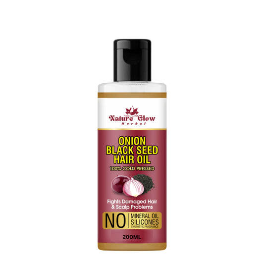 Nature Glow Herbal Onion Black Seed Hair Oil - 200ML