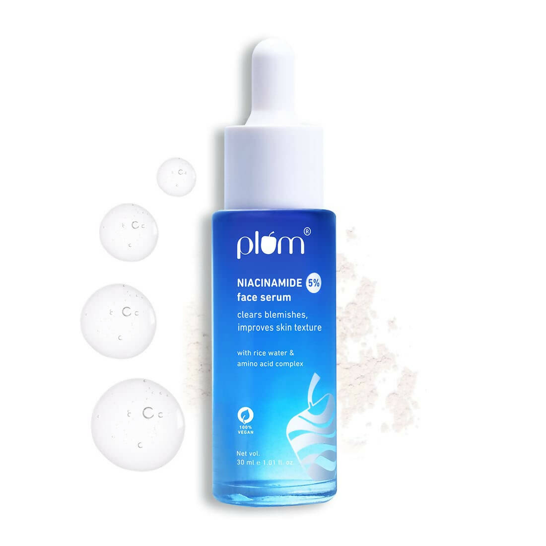 Plum 5% Niacinamide Face Serum With Rice Water - BUDNE