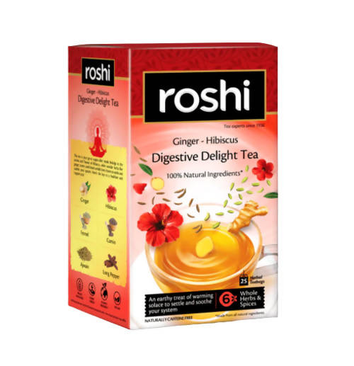 Roshi Ginger - Hibiscus Digestive Delight Tea - BUDNE