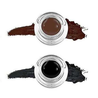 Favon Music Flower Pack Of Black and Brown Gel Eyeliners - BUDNE