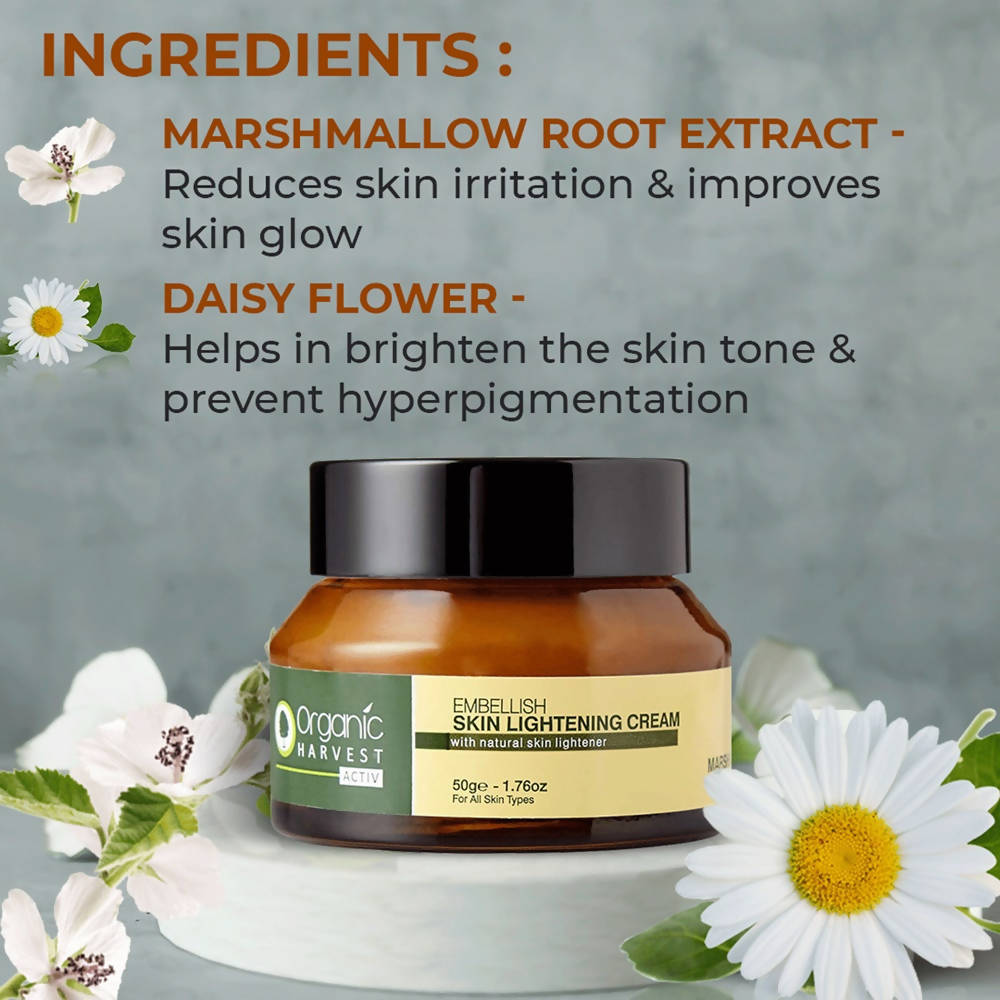 Organic Harvest Activ Embellish Skin Lightening Cream