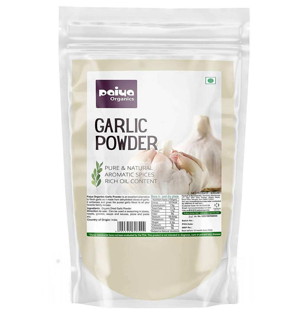 Paiya Organics Garlic Powder -  USA, Australia, Canada 