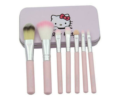 Favon Pack of 7 Hello Kitty Professional Makeup Brushes with Case
