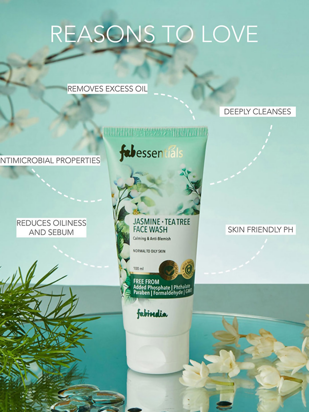 Fabessentials Jasmine Tea Tree Face Wash