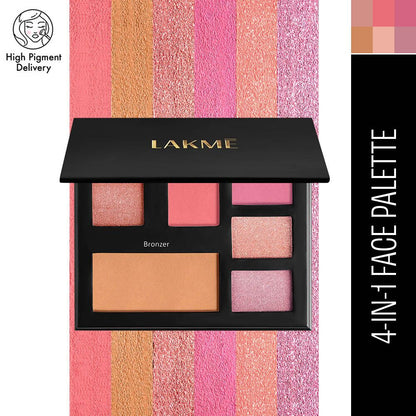 Lakme Glitterati 4 In 1 Face Palette - Day Queen