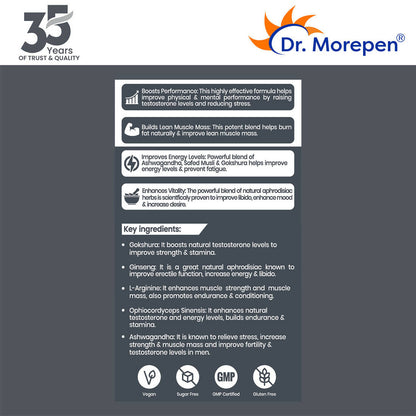 Dr. Morepen Testo Boost Tablets