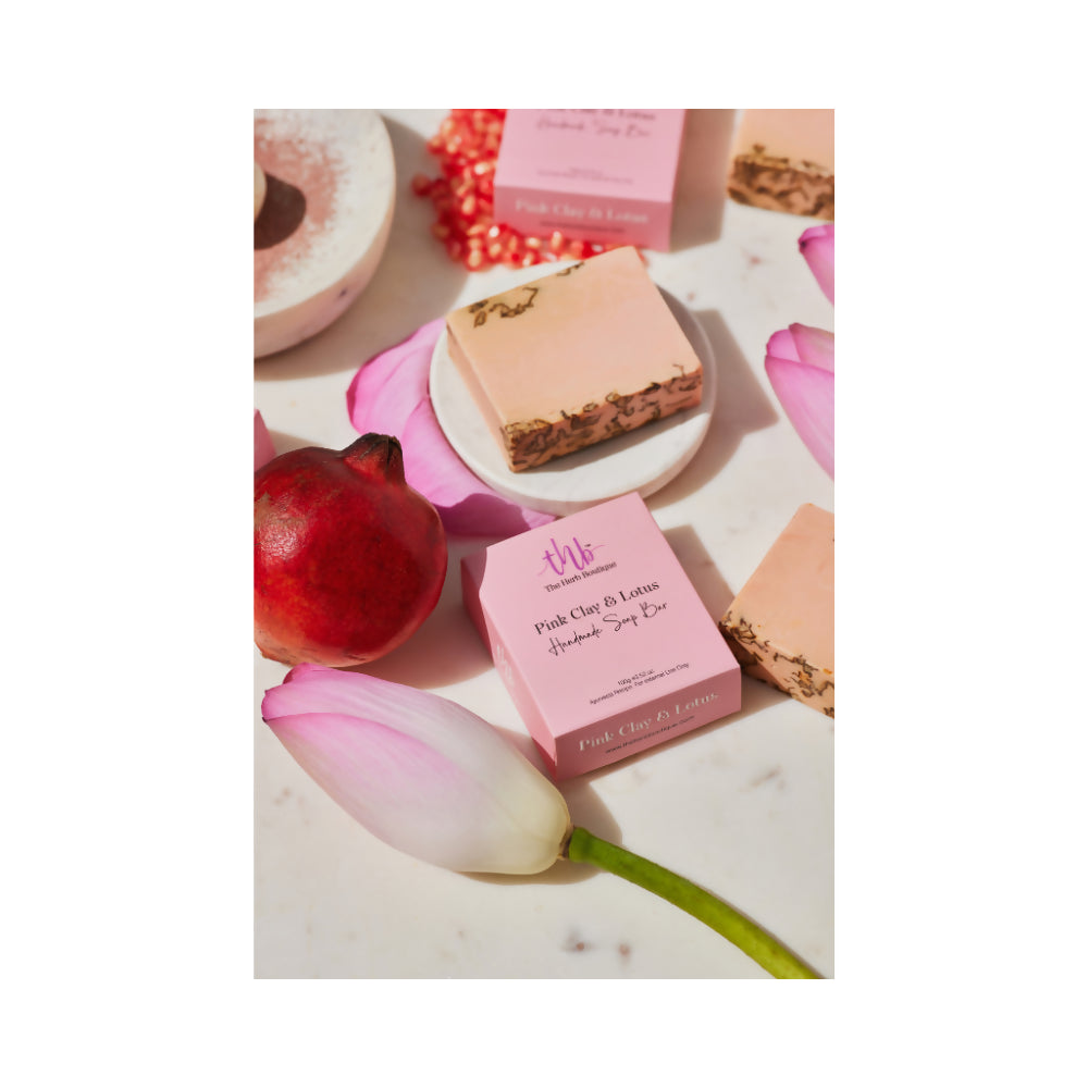 The Herb Boutique Pink Clay and Lotus Sugar Soap Bar - usa canada australia