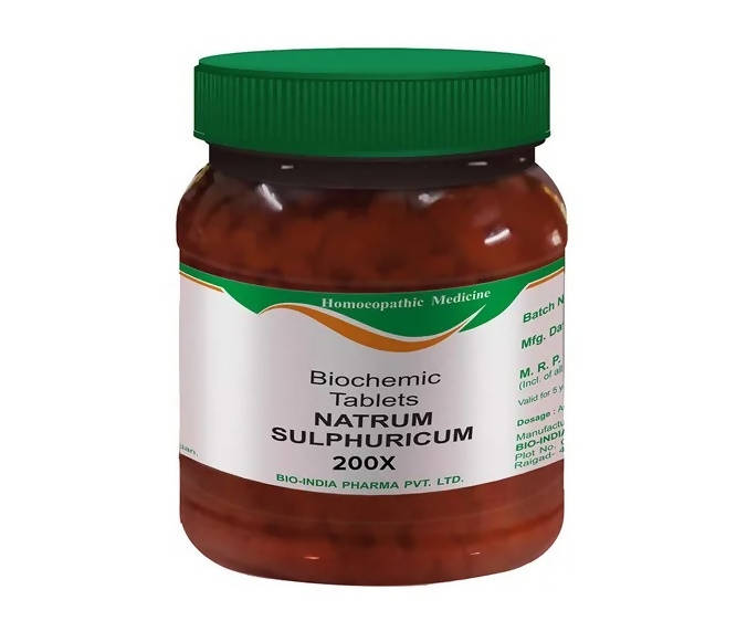 Bio India Homeopathy Natrum Sulphuricum Biochemic Tablets