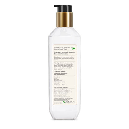 Forest Essentials Ultra-Rich Body Milk Lime Saffron & Oudh