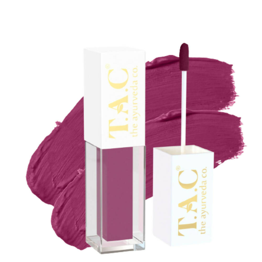 TAC - The Ayurveda Co. Liquid Matte Velvet Mauve Lipstick - BUDNE