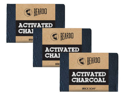 Beardo Activated Charcoal Brick Soap - BUDNE