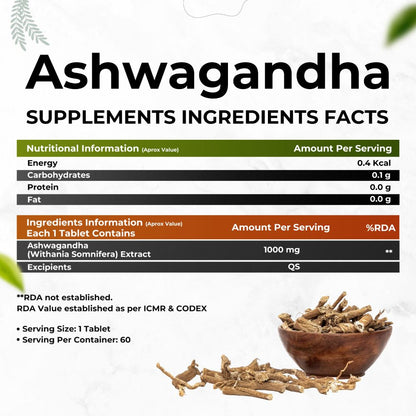 Health Veda Organics Ashwagandha Tablets