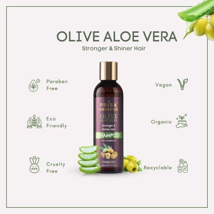 Prisa Organics Olive Aloe Vera Shampoo