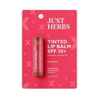 Just Herbs Tinted Beetroot Lip Balm SPF 20+ - BUDNE