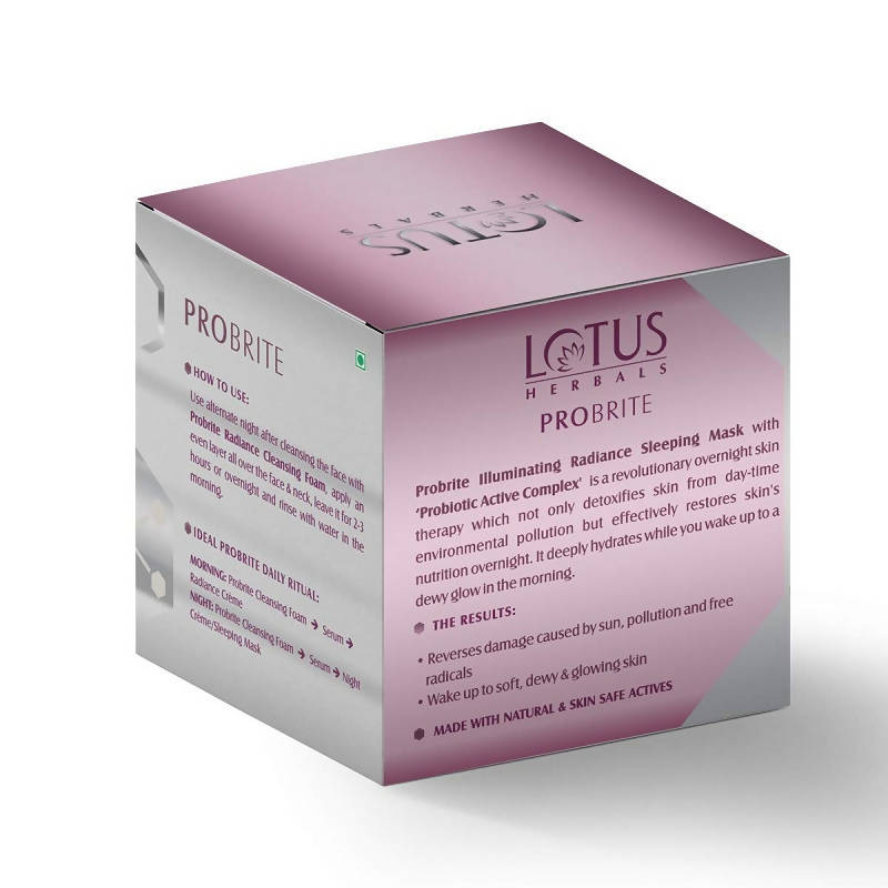 Lotus Herbals Probrite Illuminating Radiance Sleeping Mask