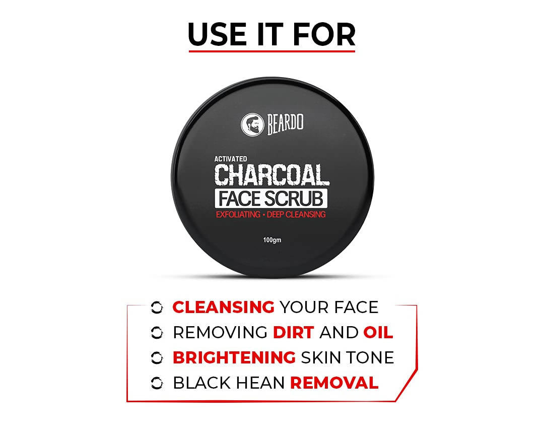 Beardo Activated Charcoal Face Scrub