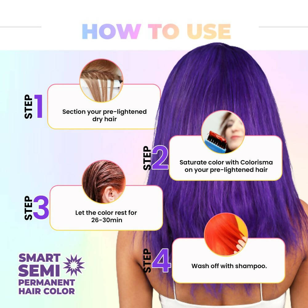 Anveya Semi Permanent Hair Color - Tokyo Purple