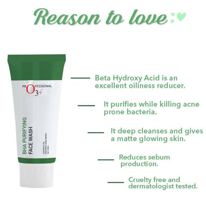 Professional O3+ Bha Purifying Face Wash