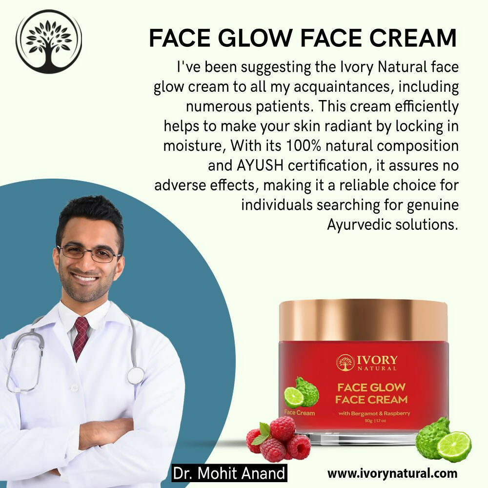 Ivory Natural Face Glow Cream For Skin Glow With Moisture And Luminosity