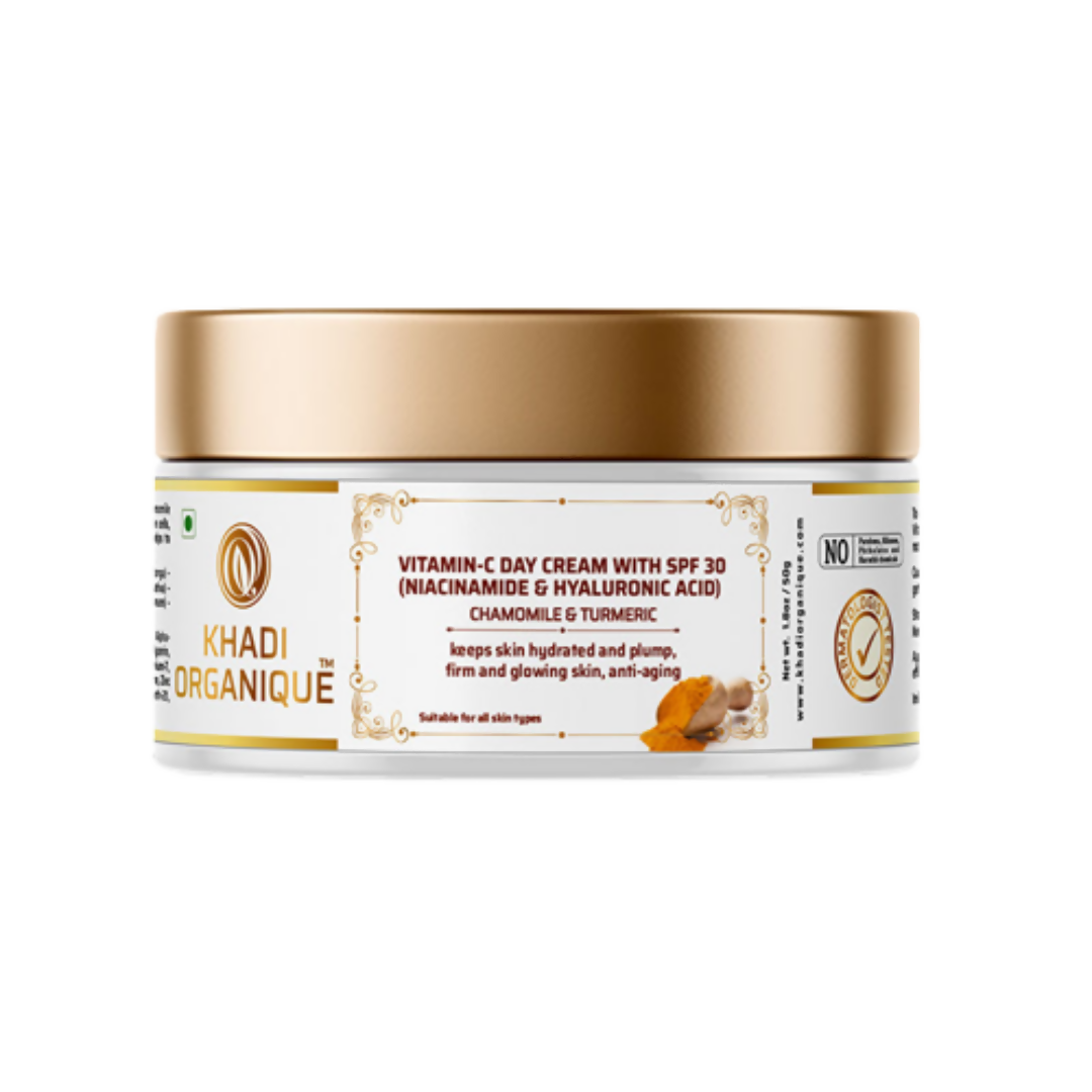 Khadi Organique Vitamin C Day Cream With chamomile & Turmeric - BUDNEN