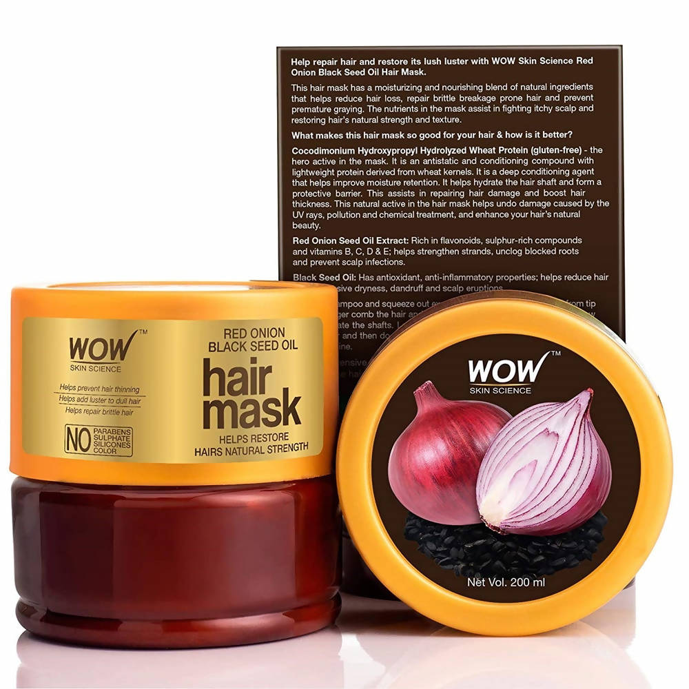 Wow Skin Science Red Onion Black Seed Oil Hair Mask