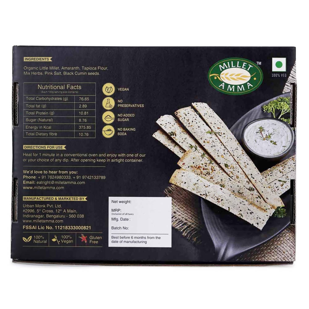 Millet Amma Organic Millet Lavash (Gluten Free)