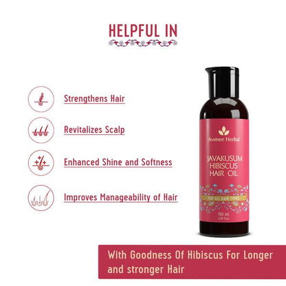 Avimee Herbal Javakusum Hibiscus Hair Oil