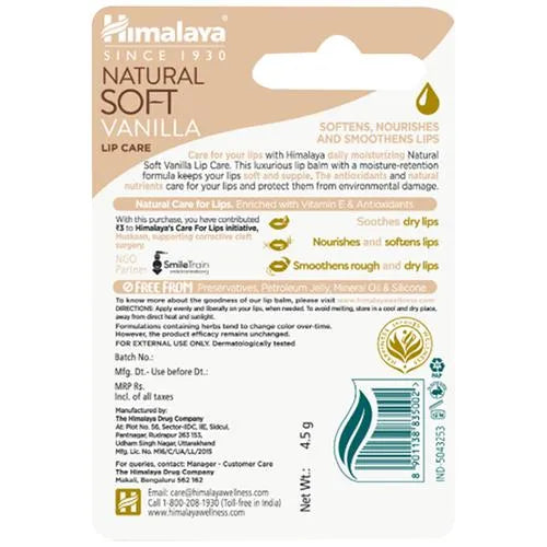 Himalaya Herbals Natural Soft Vanilla Lip Care